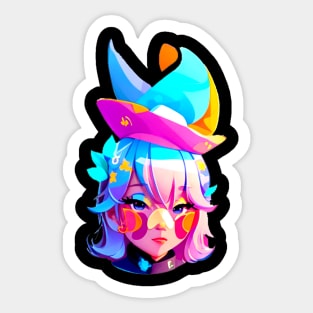 woman pop ilustrator design Sticker